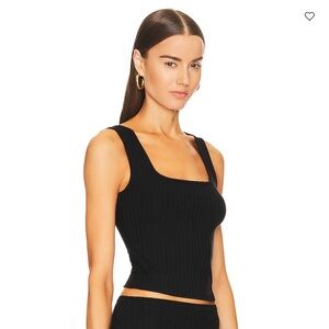 Helsa Squareneck Rib Tank // size XS